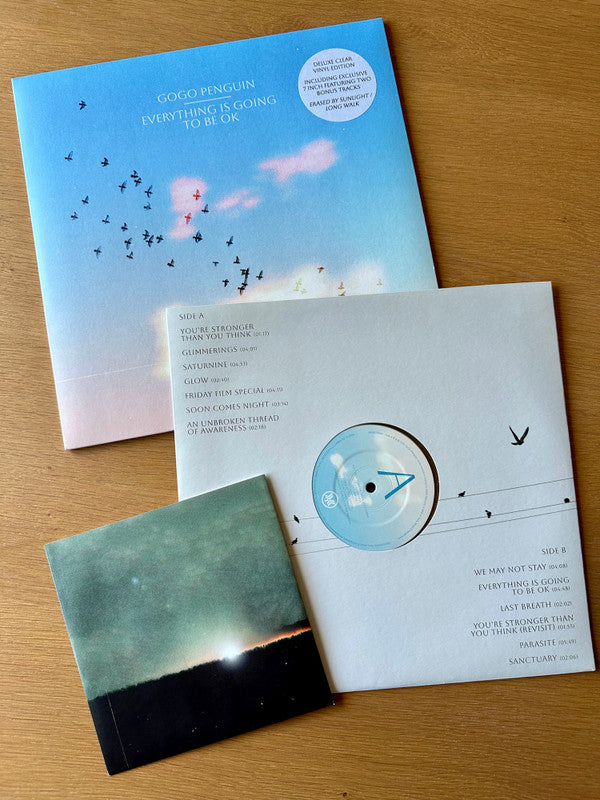 GoGo Penguin : Everything Is Going To Be OK (LP, Album, Cle + 7", Cle + Dlx)