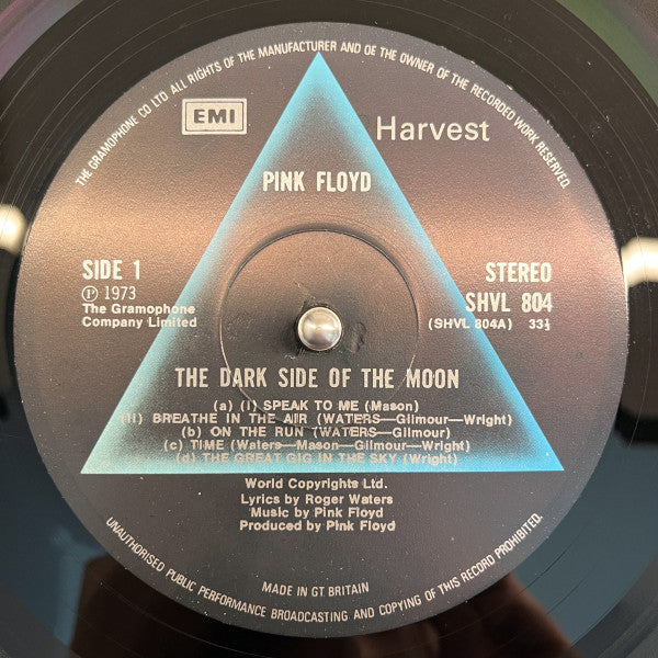 Pink Floyd : The Dark Side Of The Moon (LP, Album, 2nd)