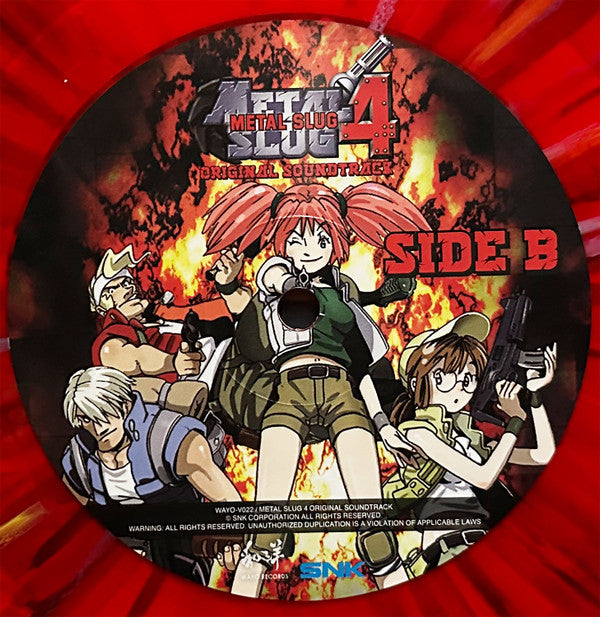 SNK Sound Team : Metal Slug 4 Original Soundtrack (LP, Ltd, Red)