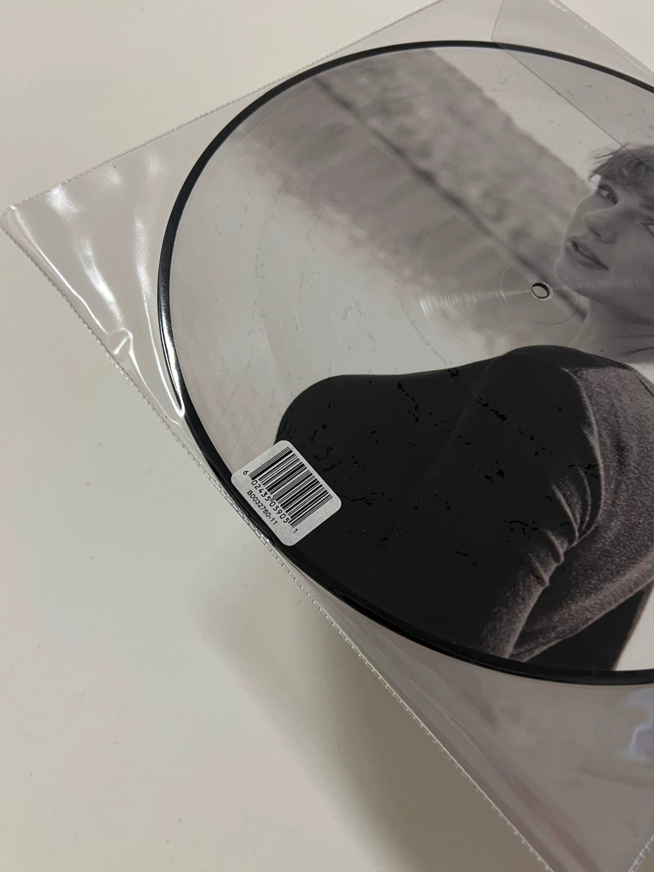 Taylor Swift – “Cardigan” 12″ Picture Disc — Unplayed, PVC Sleeve Cracks