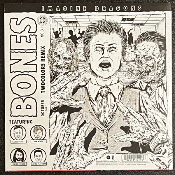 Imagine Dragons, twocolors : Bones - Single  (7", Single)