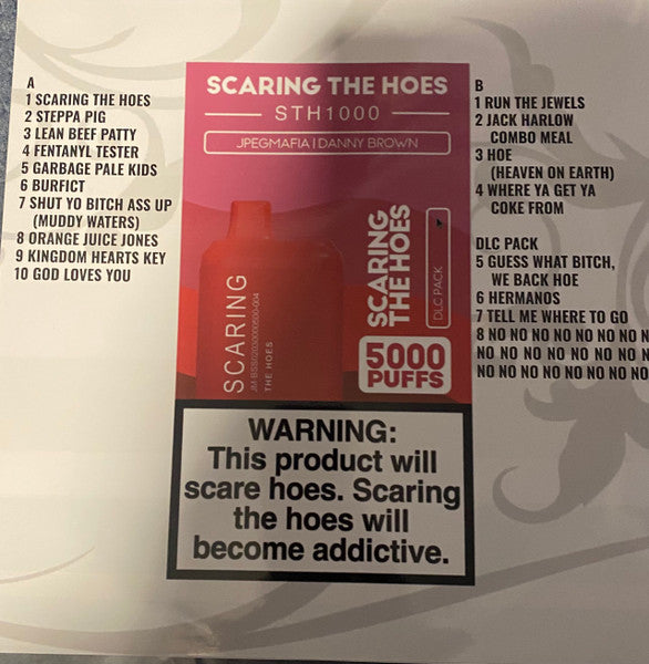 JPEGMAFIA, Danny Brown (2) : Scaring The Hoes (LP, Album, Dlx, M/Print, Unofficial, Whi)
