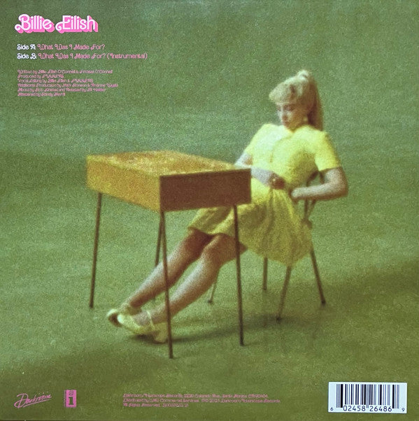 Billie Eilish : What Was I Made For? (7", Single, Ltd, Pin)