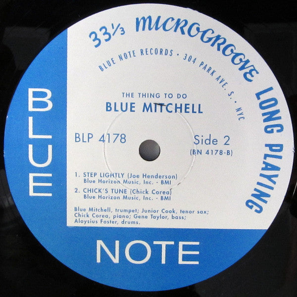 Blue Mitchell : The Thing To Do (LP, Album, RE, Sco)