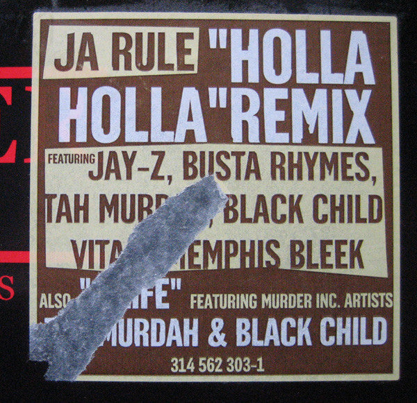Ja Rule : Holla Holla (Remix) / 4 Life (12", M/Print)