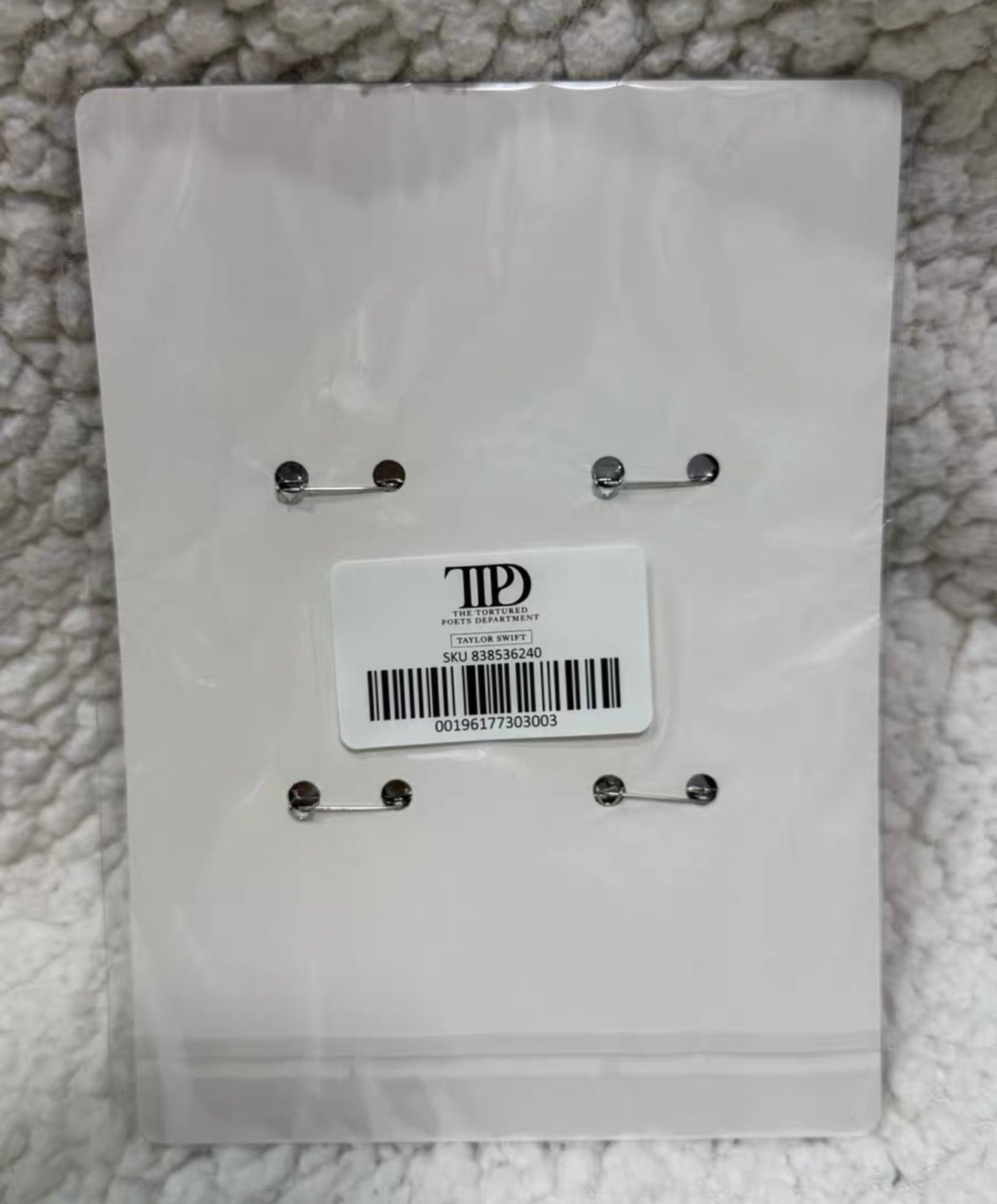 Taylor Swift TTPD Down Bad Official Button Pin Set - New