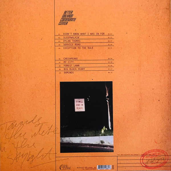 Better Oblivion Community Center : Better Oblivion Community Center (LP, Album, Ltd, RE, Bla)