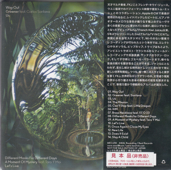FKJ* : Vincent (CD, Album, Promo)