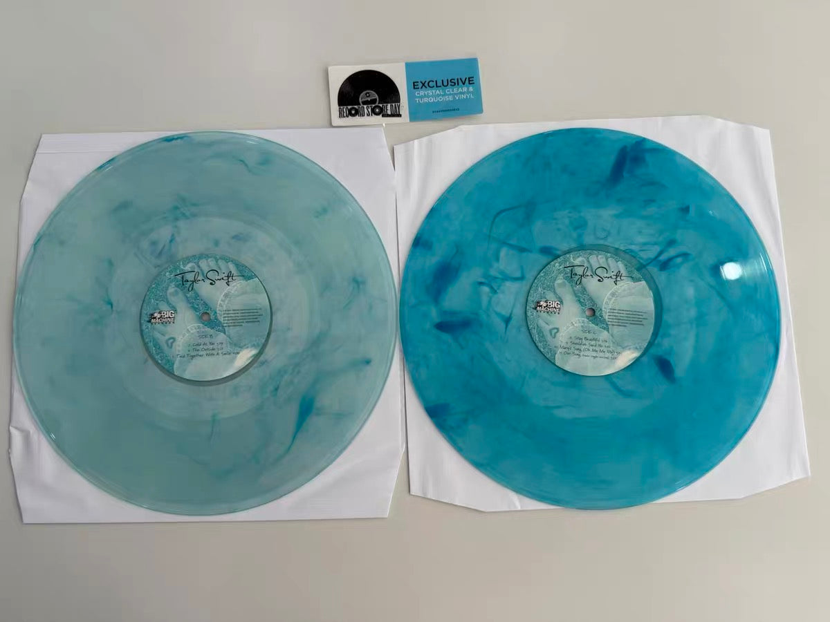 Taylor Swift Debut RSD 2018 Crystal Clear & Turquoise 2LP (Opened, Hype Sticker)