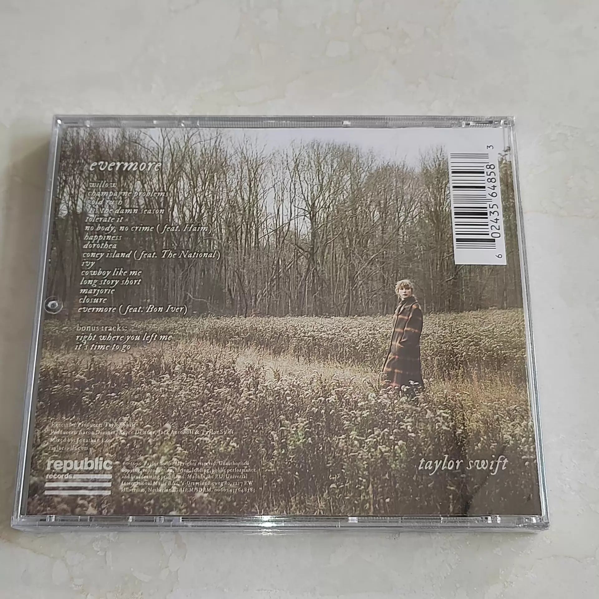 Taylor Swift Evermore CD – New Sealed