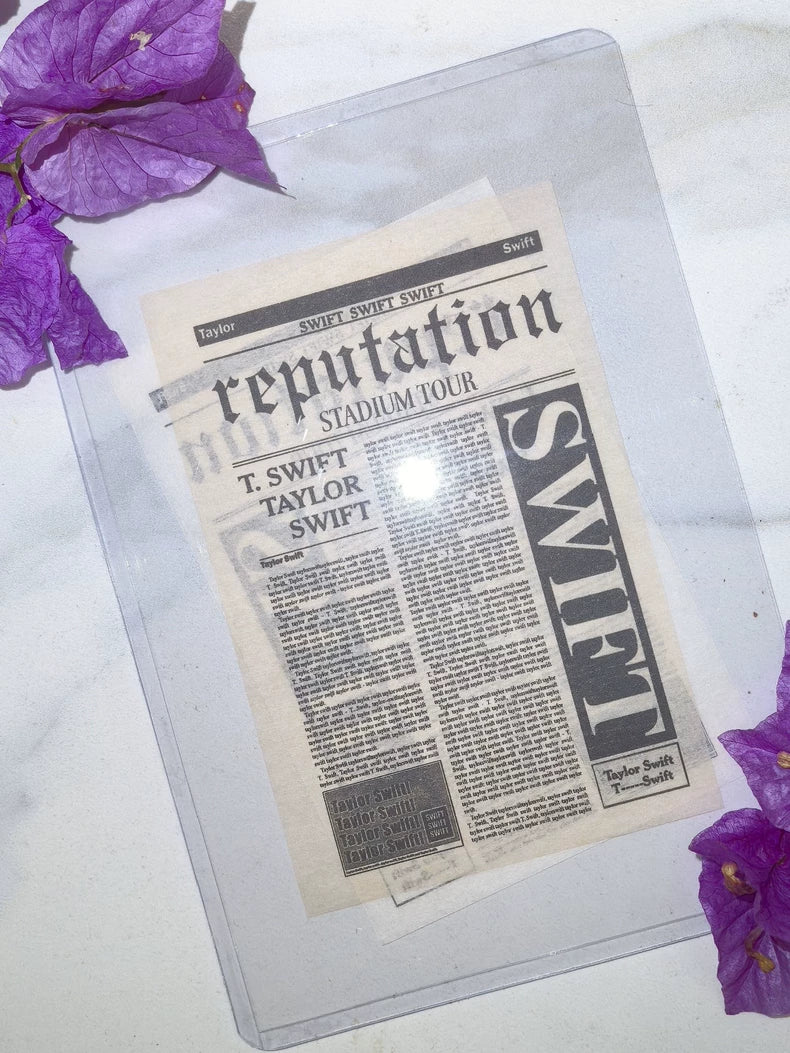 Taylor Swift Reputation Stadium Tour Newspaper-Style Confetti Sheet — Single
