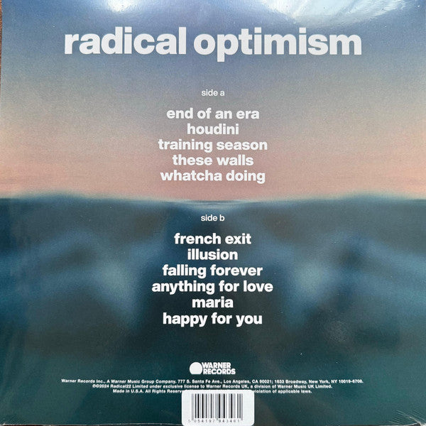 Dua Lipa : Radical Optimism (LP, Album, Blu)