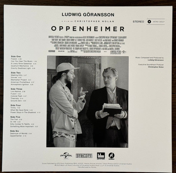 Ludwig Göransson : Oppenheimer (Original Motion Picture Soundtrack) (3xLP, Album, RP, Yel)