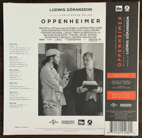 Ludwig Göransson : Oppenheimer (Original Motion Picture Soundtrack) (3xLP, Album, RP, Yel)