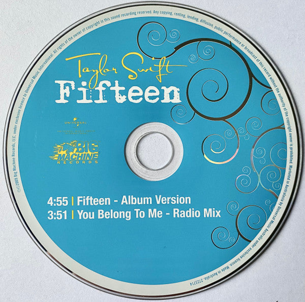 Taylor Swift : Fifteen (CD, Single)
