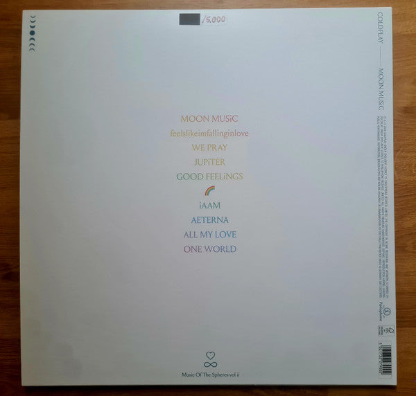 Coldplay : Moon Music  (LP, Album, Ltd, Num, Pic, Zoe)