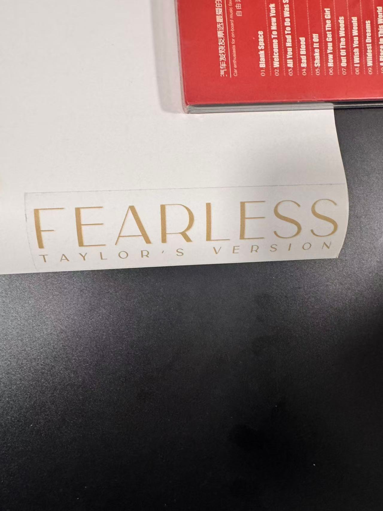 Taylor Swift Fearless Metal Poster Holographic Effect Read Desc