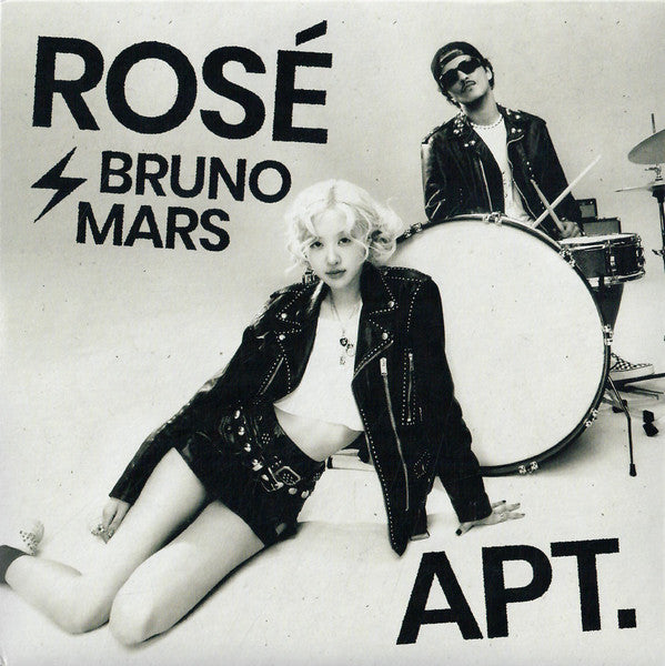 Rosé (2) ϟ Bruno Mars : Apt. (7", S/Sided, Single, Ltd, Whi)