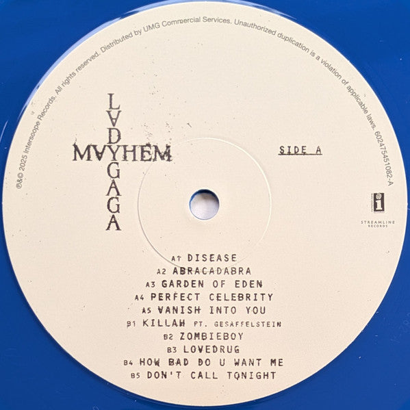 Lady Gaga : Mayhem (LP + LP, S/Sided, Etch + Album, Blu)