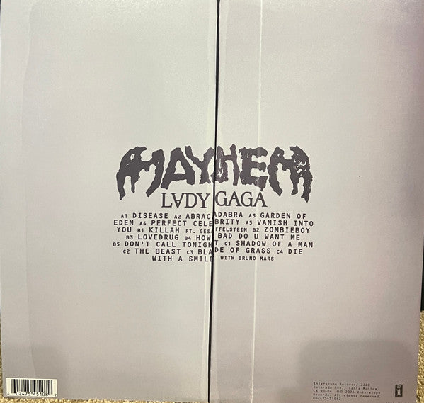Lady Gaga : Mayhem (LP + LP, S/Sided, Etch + Album, Ltd, Red)