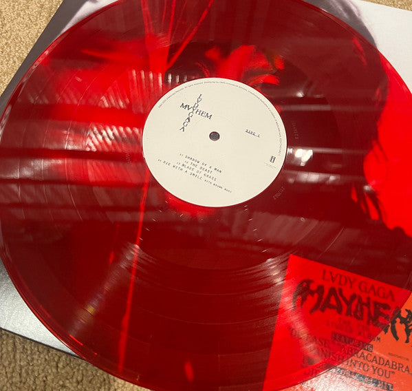 Lady Gaga : Mayhem (LP + LP, S/Sided, Etch + Album, Ltd, Red)