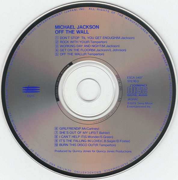 Michael Jackson : Off The Wall (CD, Album, RE)