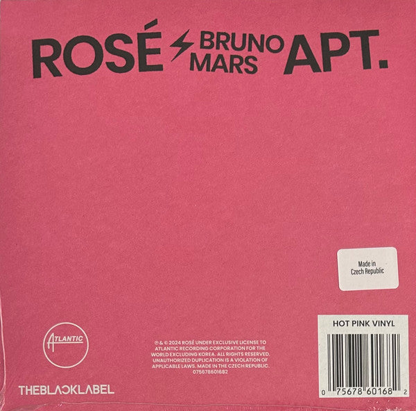 Rosé (2), Bruno Mars : APT.  (7", S/Sided, Single, Ltd, Hot)