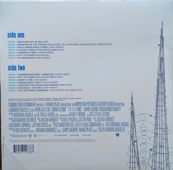 Justin Hurwitz : La La Land (Original Motion Picture Soundtrack) (LP, Album, S/Edition, Blu)