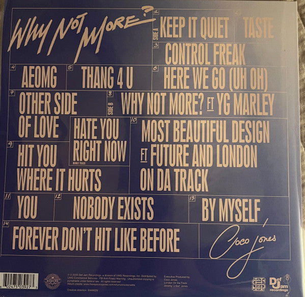 Coco Jones (3) : Why Not More? (LP, Album, Ltd, Lig)