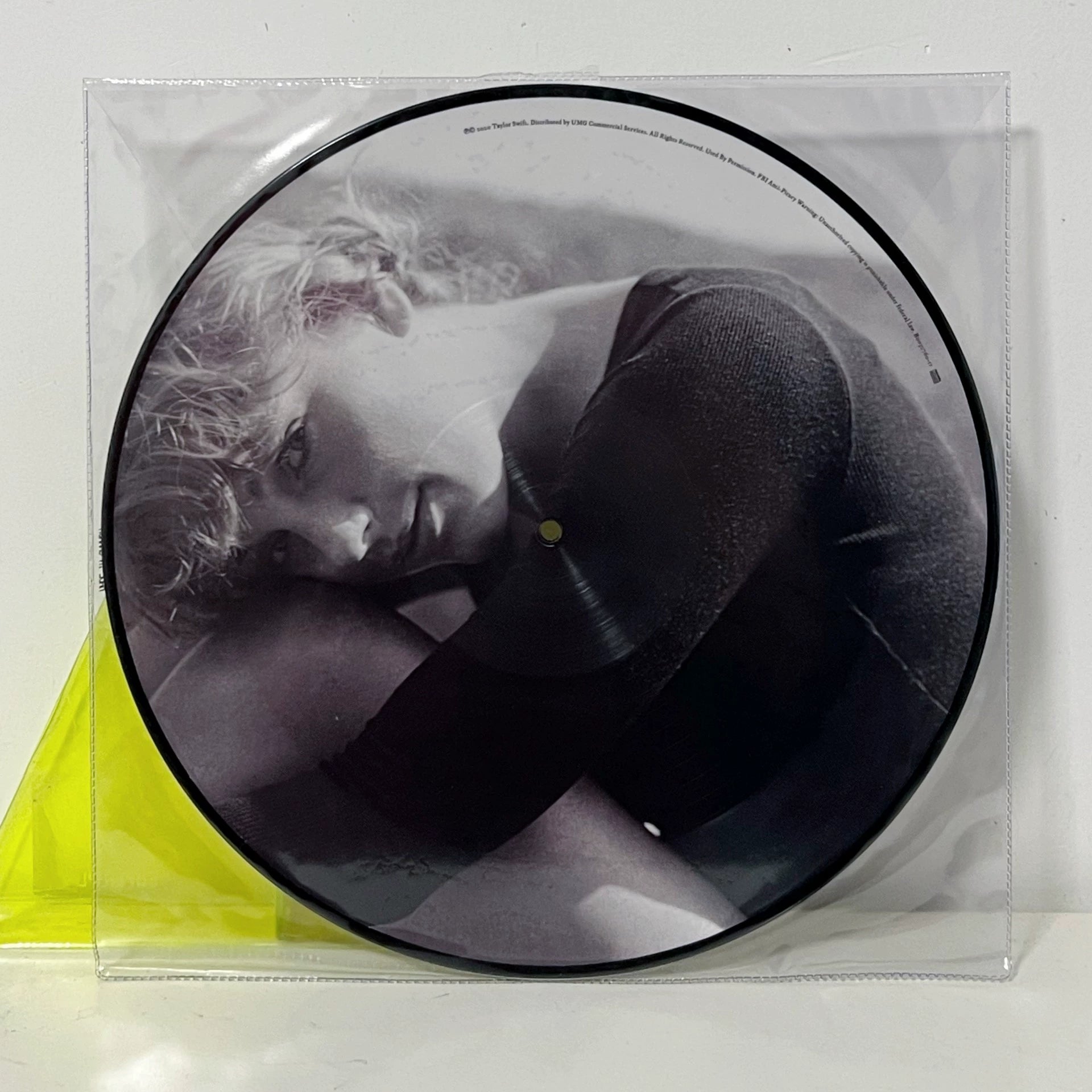 Taylor Swift – “Cardigan” 12″ Picture Disc — Unplayed, PVC Sleeve Cracks