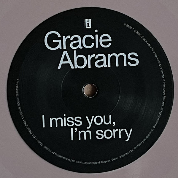 Gracie Abrams : I Miss You, I'm Sorry / I Love You, I'm Sorry (7", Single, Lig)