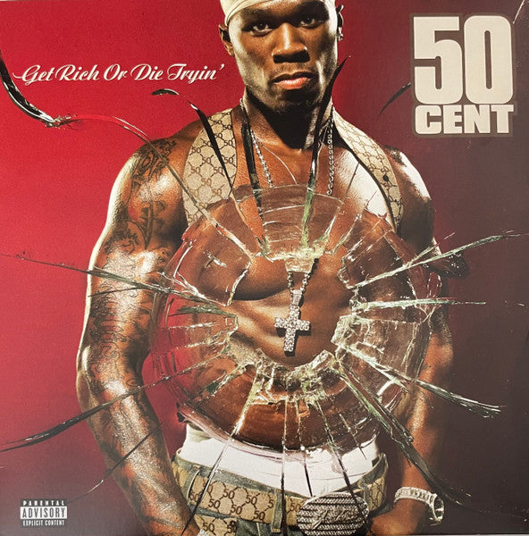 50 Cent : Get Rich Or Die Tryin' (2xLP, Album, Ltd, RE, RP, Red)
