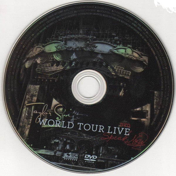 Taylor Swift : Speak Now World Tour Live CD+DVD (DVD, Multichannel, NTSC + CD, Album + Dlx, Tar)