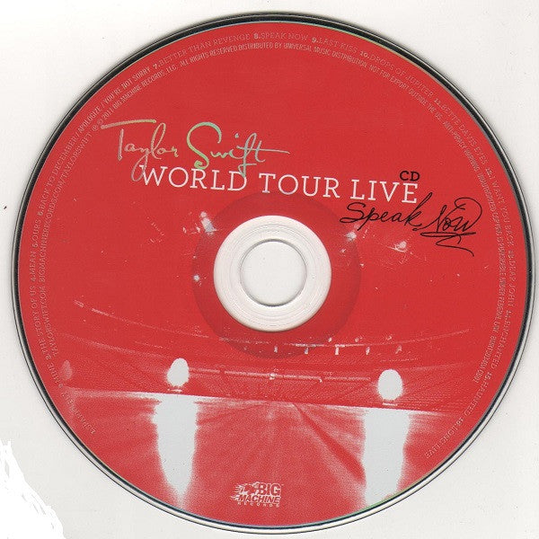 Taylor Swift : Speak Now World Tour Live CD+DVD (DVD, Multichannel, NTSC + CD, Album + Dlx, Tar)