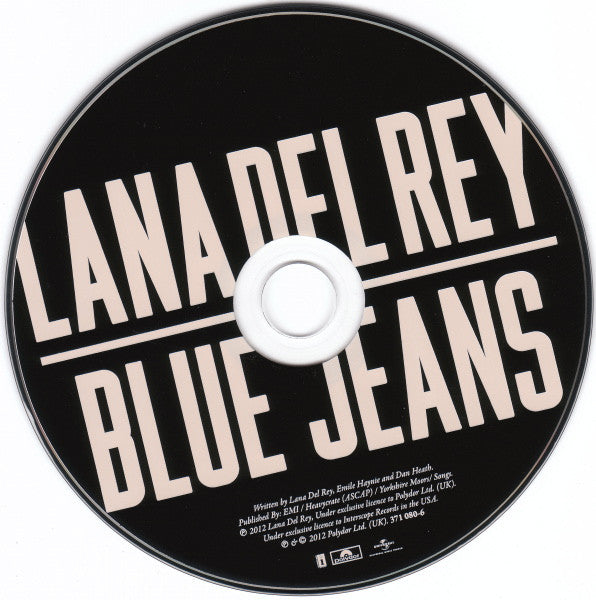 Lana Del Rey : Blue Jeans (CD, Single)