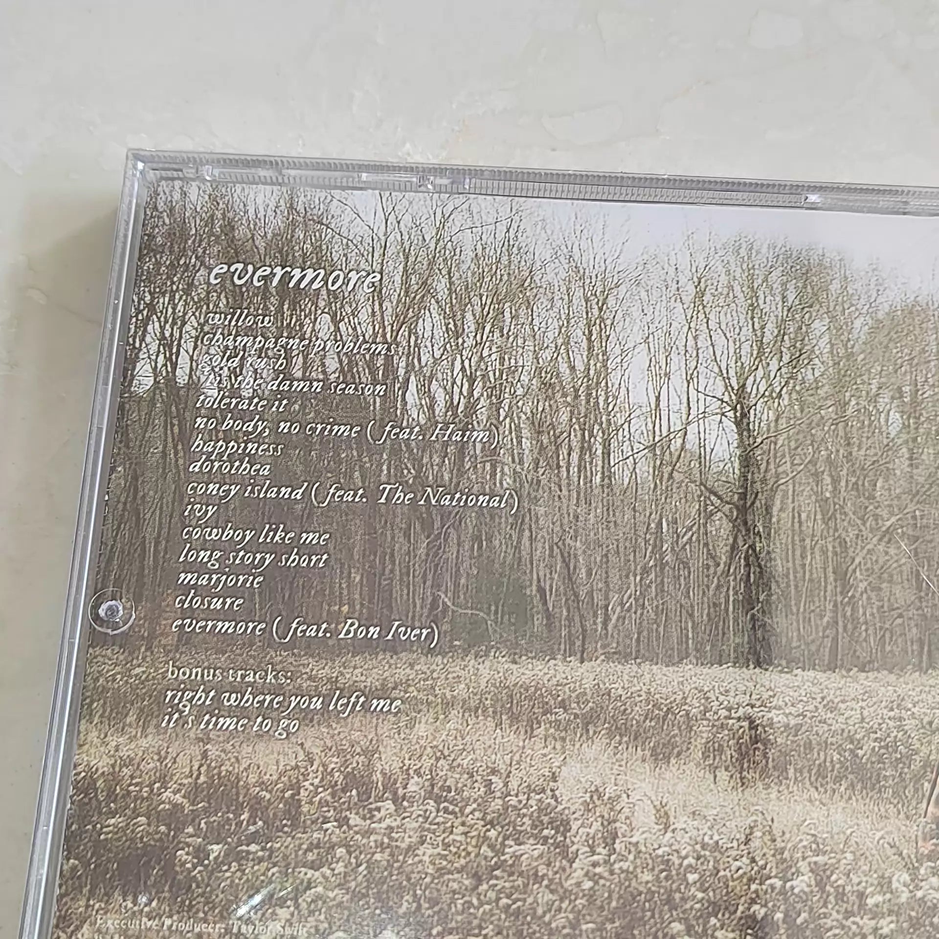 Taylor Swift Evermore CD – New Sealed