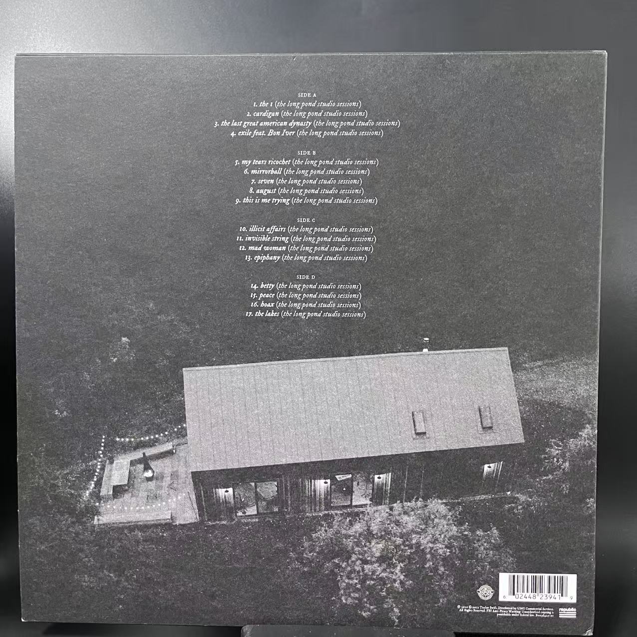 Taylor Swift – Folklore: The Long Pond Studio Sessions RSD Grey Vinyl 2LP NM/NM