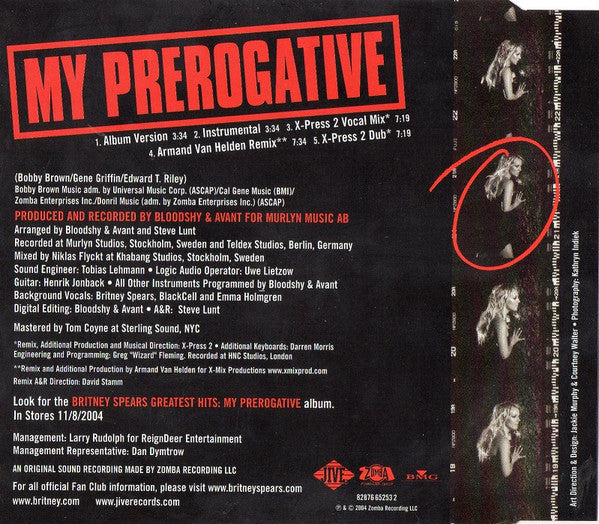 Britney Spears : My Prerogative (CD, Maxi)