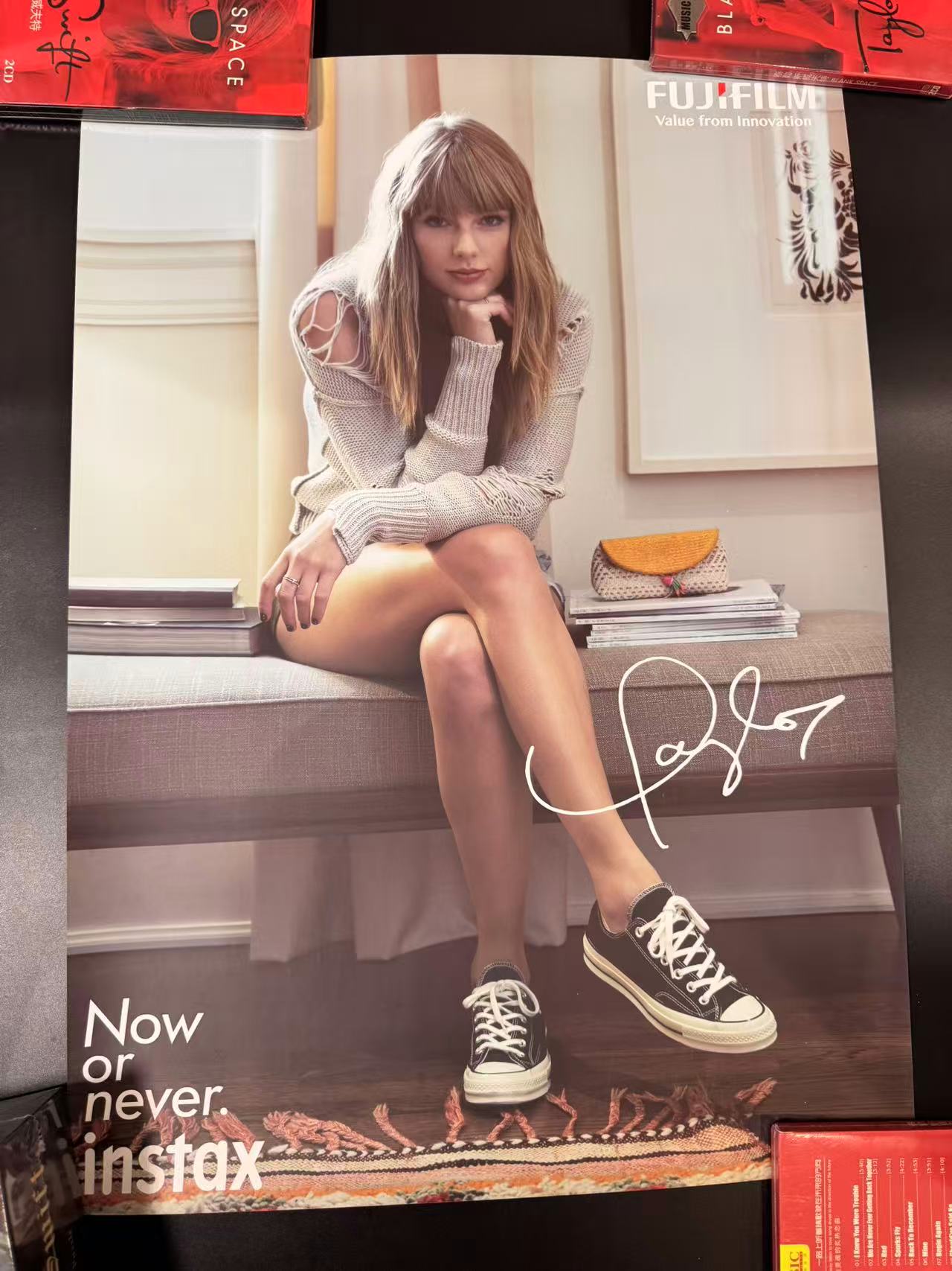 Taylor Swift Instax Promo Poster Now or Never Fujifilm Official Style