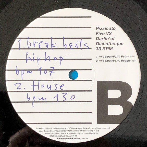 Pizzicato Five : Pizzicato Five VS Darlin' Of Discotheque (12")
