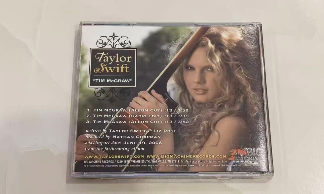 Taylor Swift Tim McGraw Single CD USDJ Ultra Rare Open Box