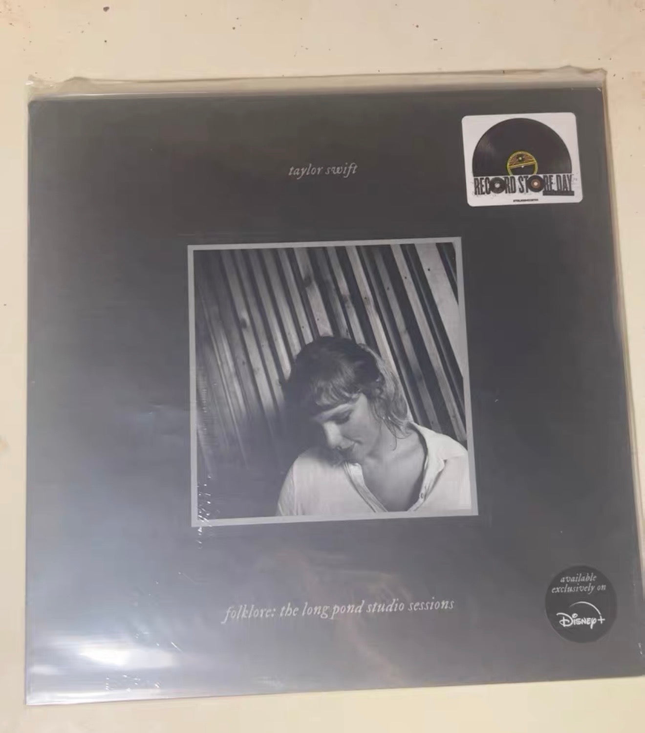 Taylor Swift Folklore Long Pond RSD 1st Press Black & Grey Vinyl Sealed Mint