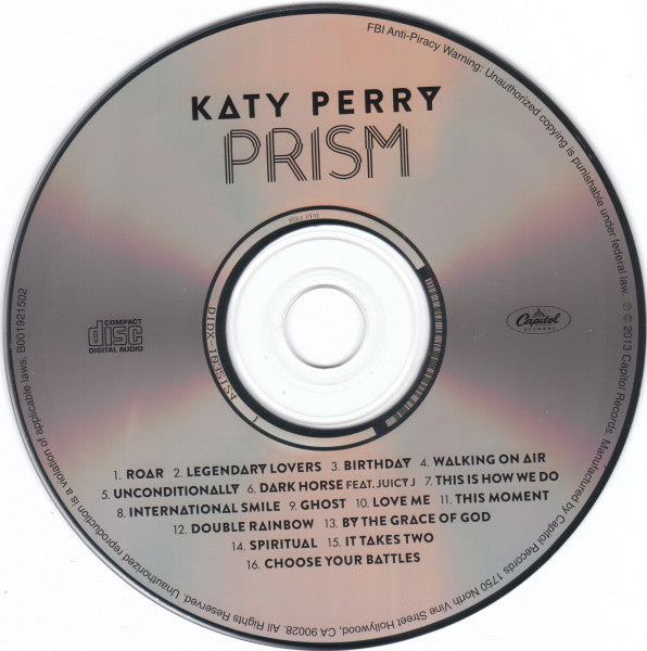 Katy Perry : Prism (CD, Album, Dlx, Ltd, Zin)