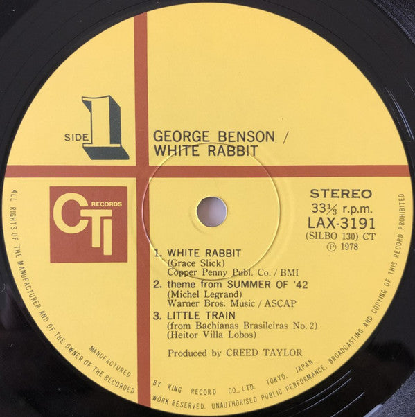 George Benson : White Rabbit (LP, Album, Ltd, RE)