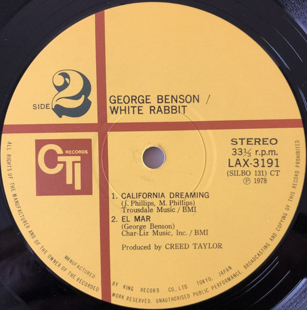 George Benson : White Rabbit (LP, Album, Ltd, RE)