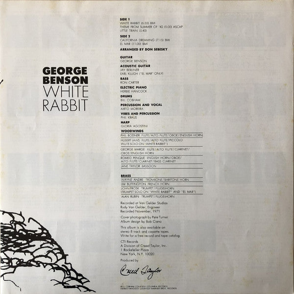 George Benson : White Rabbit (LP, Album, Ltd, RE)