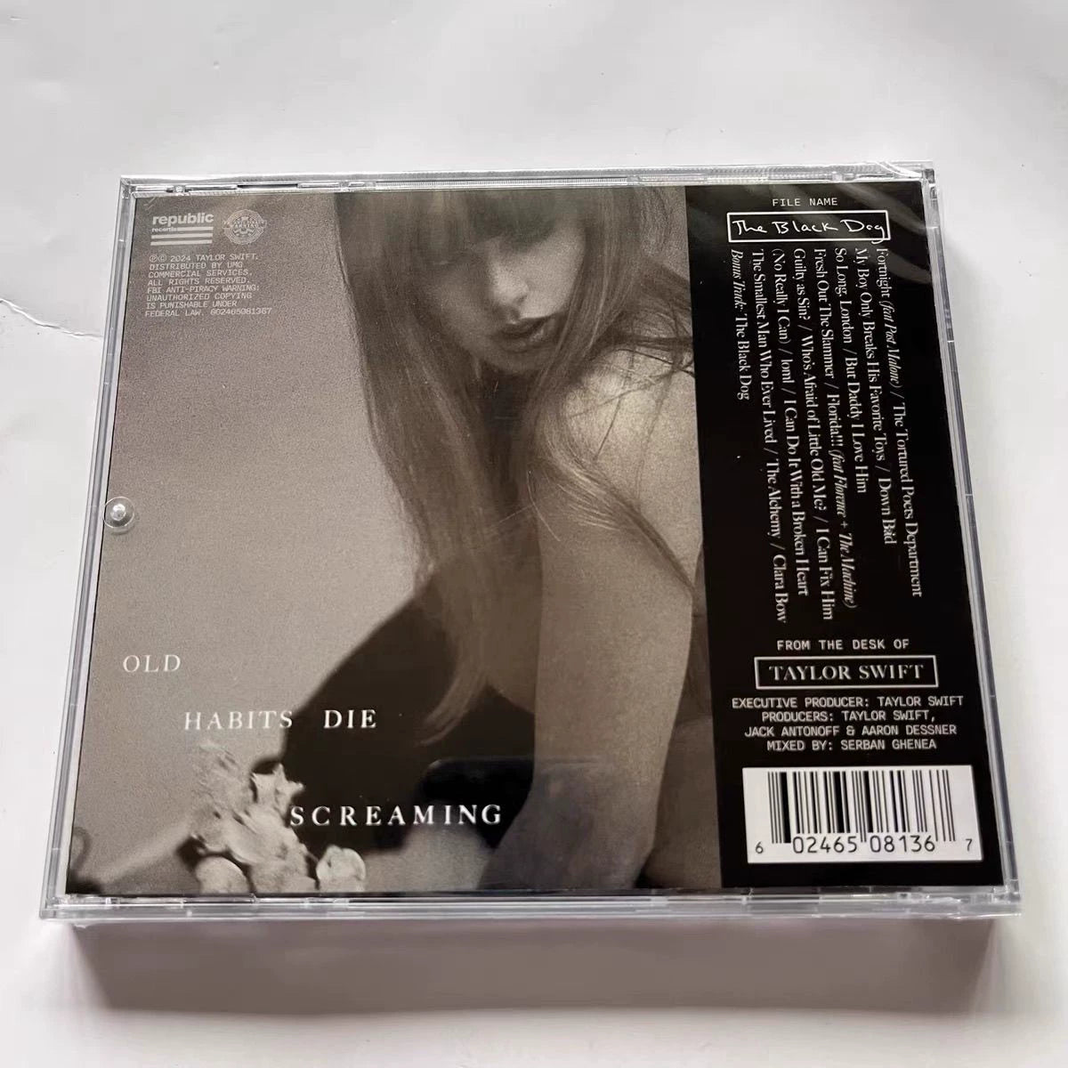 Taylor Swift – The Tortured Poets Department: The Black Dog Edition CD — Sealed