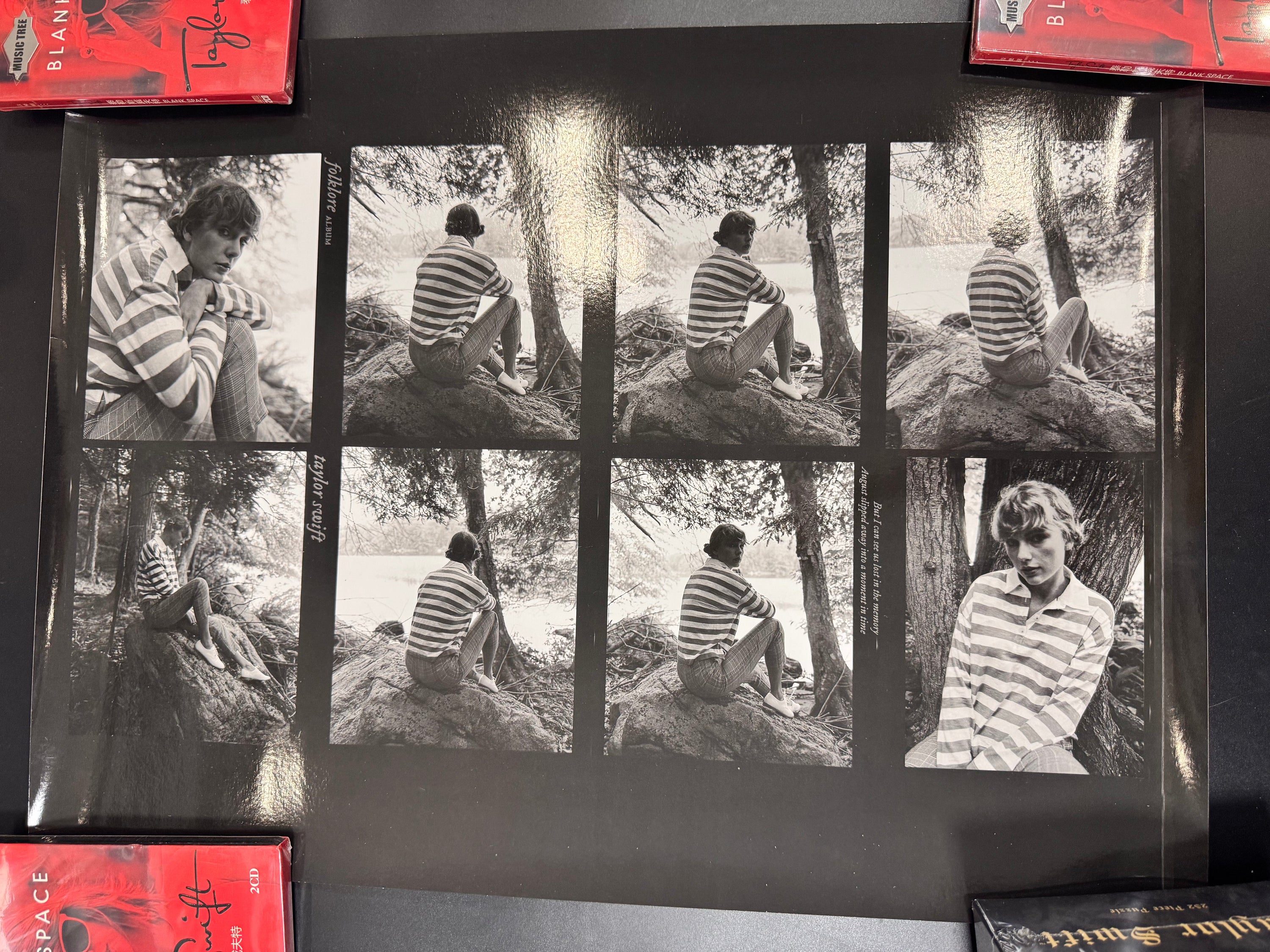 Taylor Swift Folklore 8 Shot Photo Poster Official Style Black & White