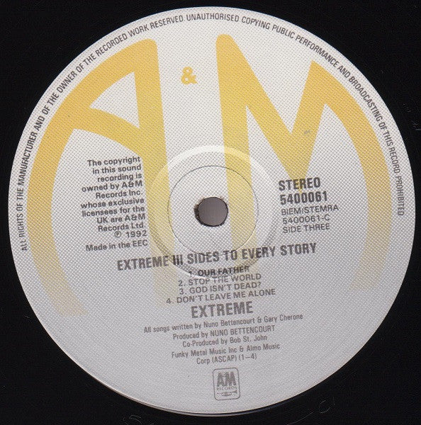 Extreme (2) : III Sides To Every Story (2xLP, Album)