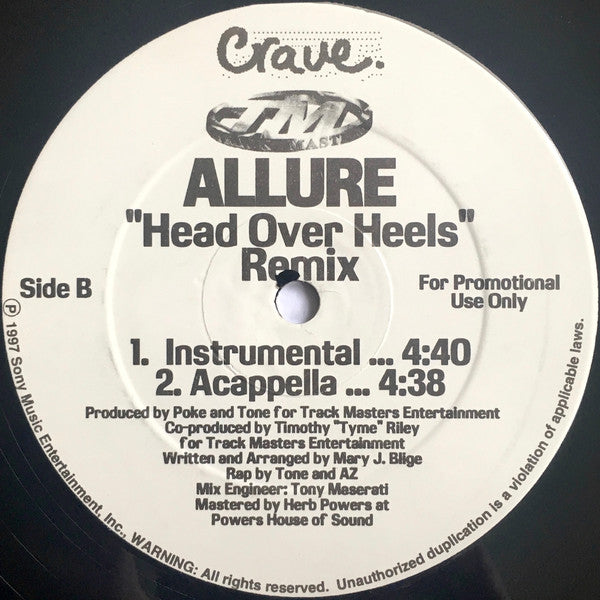 Allure (3) : Head Over Heels (Remix) (12", Single, Promo)